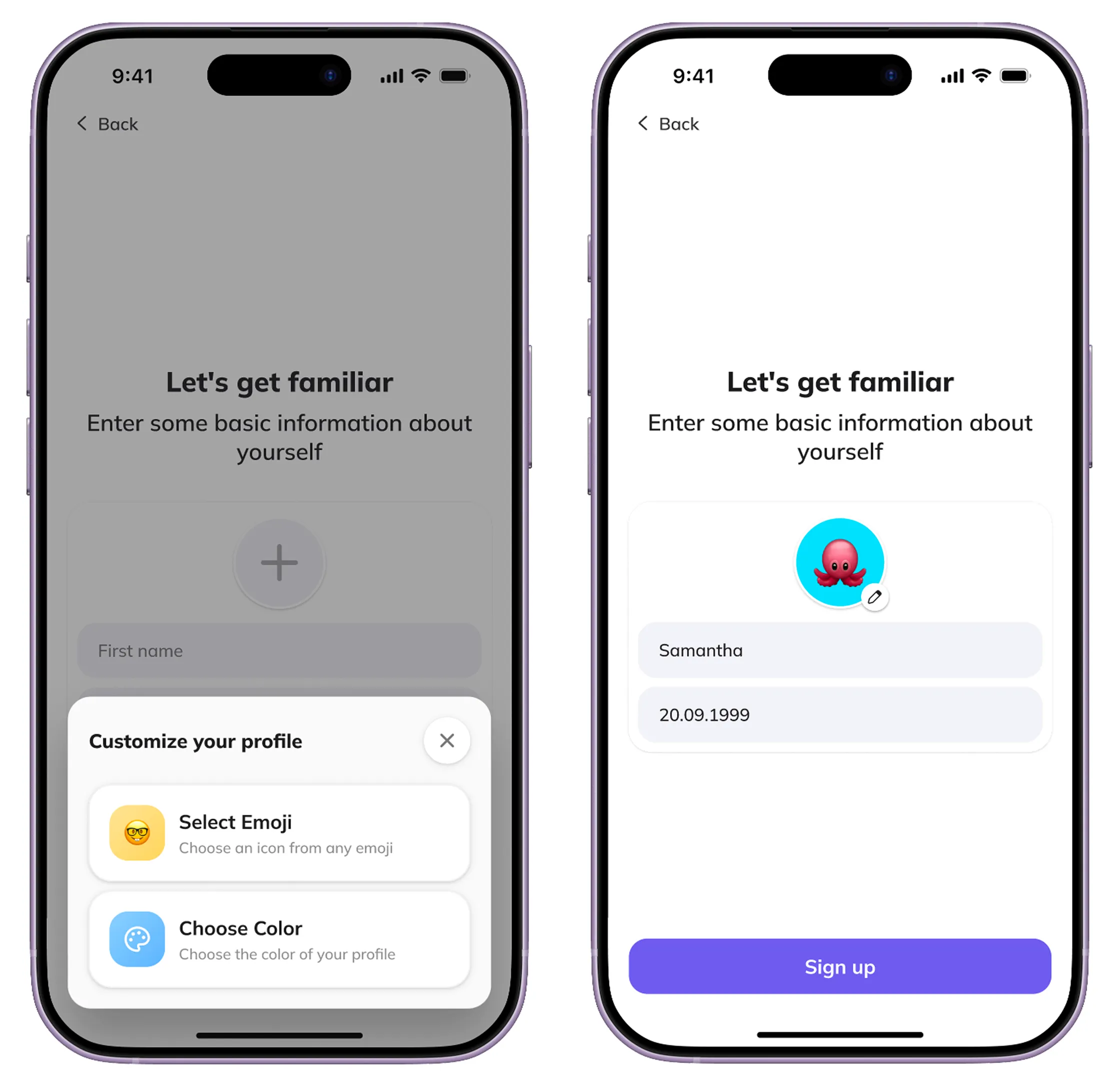Profile Setup